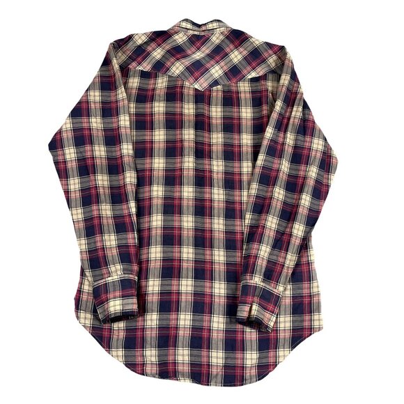 VTG Sears Western Wear Mens Pearl Snap Button Down Shirt Sz Medium (15-15.5) - Picture 2 of 6